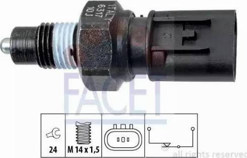 FACET 7.6317 - Slēdzis, Atpakaļgaitas signāla lukturis autodraugiem.lv