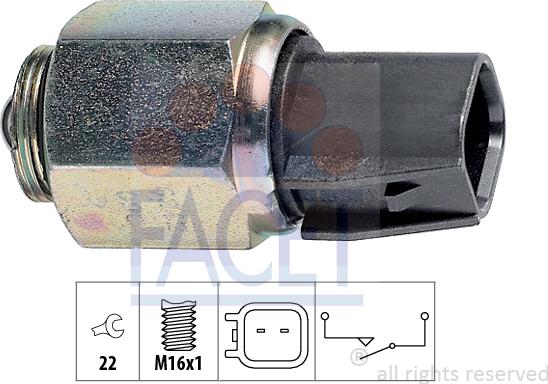 FACET 7.6242 - Slēdzis, Atpakaļgaitas signāla lukturis autodraugiem.lv