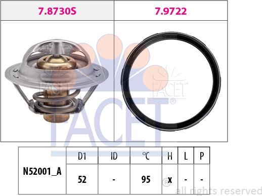 FACET 7.8946 - Termostats, Dzesēšanas šķidrums autodraugiem.lv