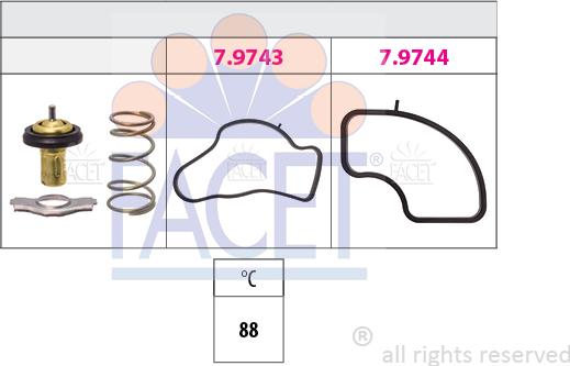 FACET 7.8986 - Termostats, Dzesēšanas šķidrums autodraugiem.lv