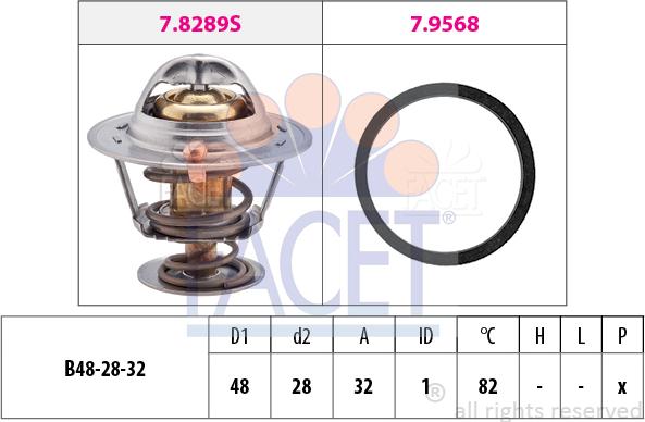 FACET 7.8466 - Termostats, Dzesēšanas šķidrums autodraugiem.lv