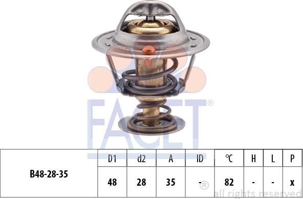 FACET 7.8415S - Termostats, Dzesēšanas šķidrums autodraugiem.lv