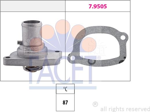 FACET 7.8482 - Termostats, Dzesēšanas šķidrums autodraugiem.lv