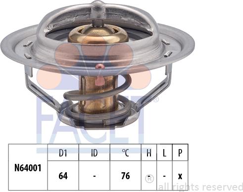 FACET 7.8475S - Termostats, Dzesēšanas šķidrums autodraugiem.lv