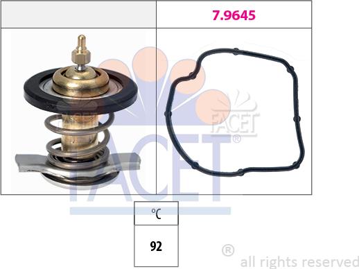 FACET 7.8590 - Termostats, Dzesēšanas šķidrums autodraugiem.lv