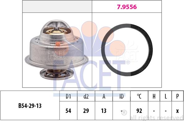 FACET 7.8542 - Termostats, Dzesēšanas šķidrums autodraugiem.lv