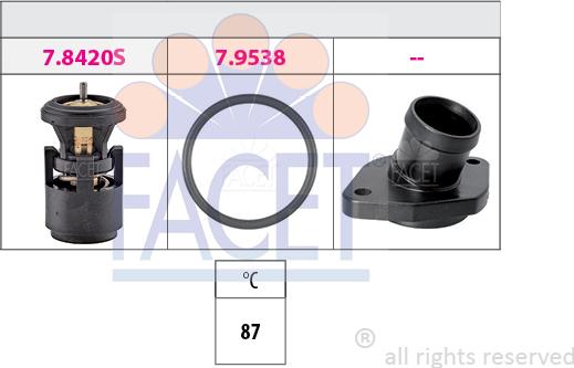 FACET 7.8559K - Termostats, Dzesēšanas šķidrums autodraugiem.lv