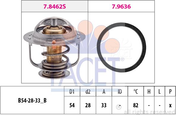 FACET 7.8645 - Termostats, Dzesēšanas šķidrums autodraugiem.lv