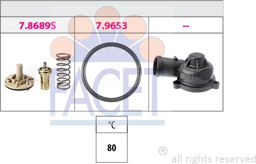 FACET 7.8689K - Termostats, Dzesēšanas šķidrums autodraugiem.lv