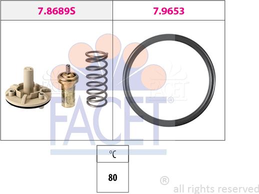 FACET 7.8689 - Termostats, Dzesēšanas šķidrums autodraugiem.lv