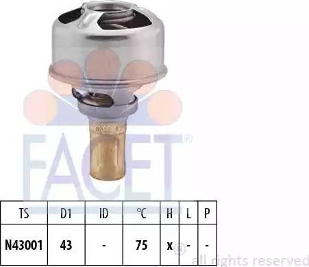 FACET 7.8628 - Termostats, Dzesēšanas šķidrums autodraugiem.lv