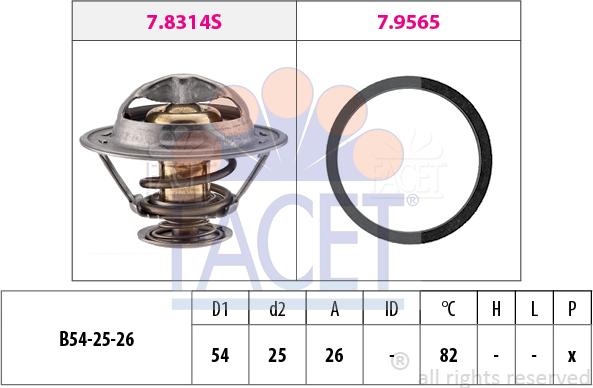 FACET 7.8677 - Termostats, Dzesēšanas šķidrums autodraugiem.lv