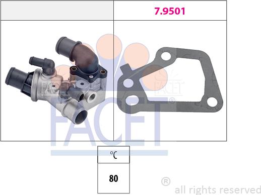 FACET 7.8098 - Termostats, Dzesēšanas šķidrums autodraugiem.lv