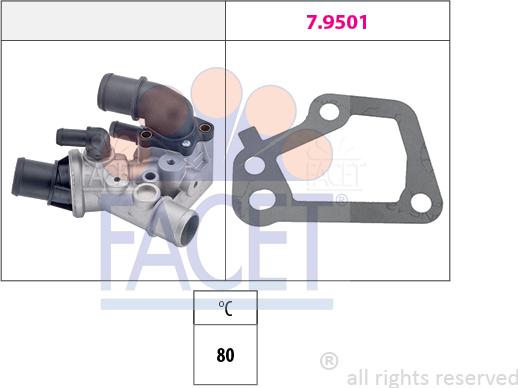 FACET 7.8097 - Termostats, Dzesēšanas šķidrums autodraugiem.lv