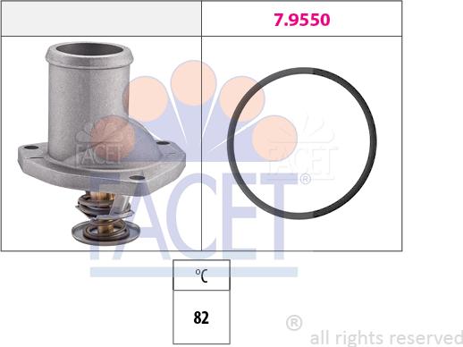 FACET 7.8195 - Termostats, Dzesēšanas šķidrums autodraugiem.lv