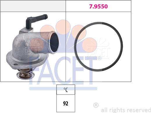 FACET 7.8157 - Termostats, Dzesēšanas šķidrums autodraugiem.lv