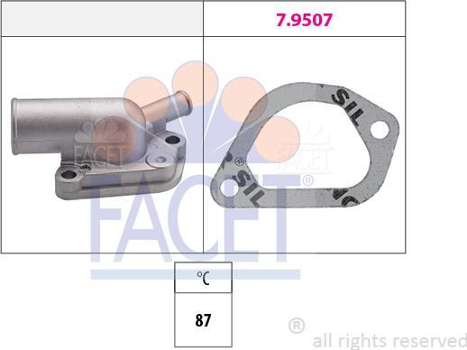 FACET 7.8163 - Termostats, Dzesēšanas šķidrums autodraugiem.lv