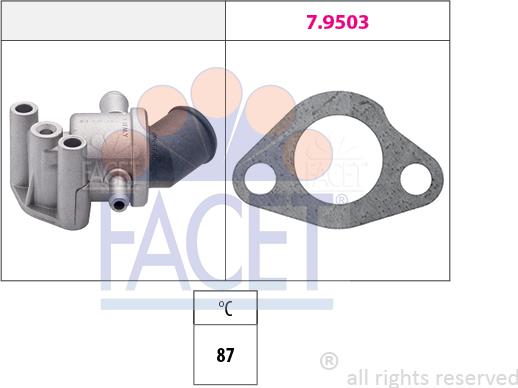 FACET 7.8107 - Termostats, Dzesēšanas šķidrums autodraugiem.lv