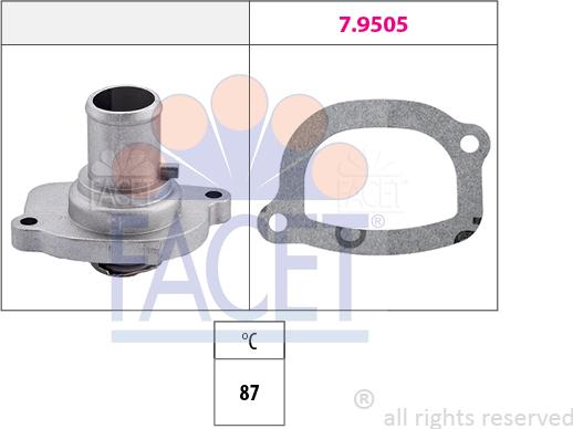 FACET 7.8187 - Termostats, Dzesēšanas šķidrums autodraugiem.lv