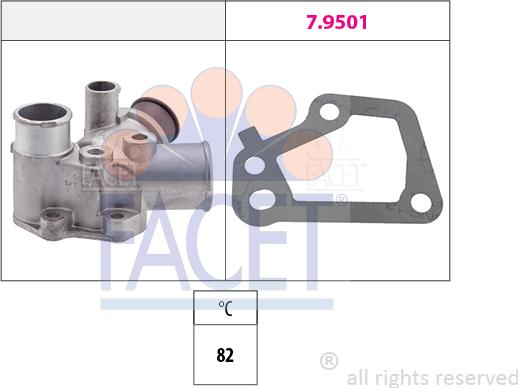 FACET 7.8128 - Termostats, Dzesēšanas šķidrums autodraugiem.lv