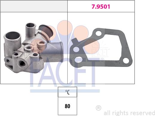 FACET 7.8175 - Termostats, Dzesēšanas šķidrums autodraugiem.lv