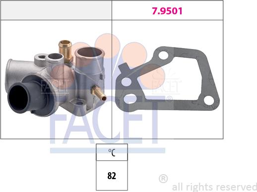 FACET 7.8176 - Termostats, Dzesēšanas šķidrums autodraugiem.lv