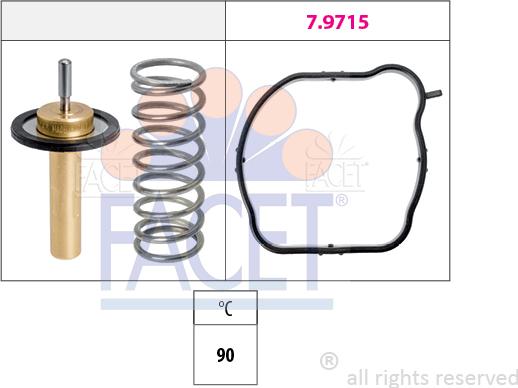 FACET 7.8846 - Termostats, Dzesēšanas šķidrums autodraugiem.lv