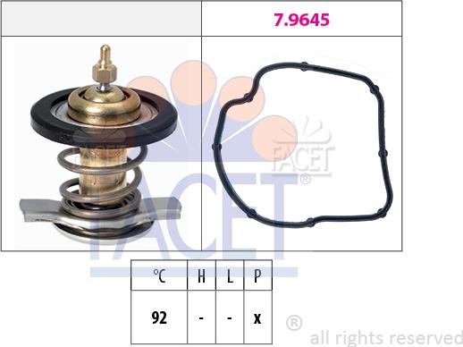 FACET 7.8847 - Termostats, Dzesēšanas šķidrums autodraugiem.lv