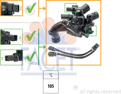 FACET 7.8866K - Termostats, Dzesēšanas šķidrums autodraugiem.lv