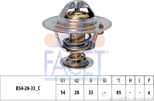 FACET 7.8837S - Termostats, Dzesēšanas šķidrums autodraugiem.lv