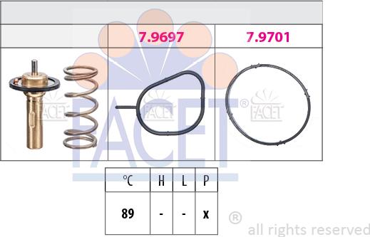 FACET 7.8826 - Termostats, Dzesēšanas šķidrums autodraugiem.lv