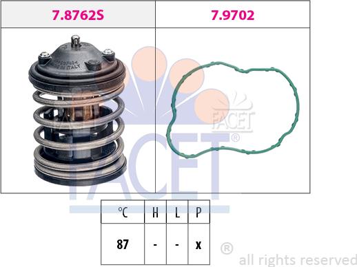 FACET 7.8827 - Termostats, Dzesēšanas šķidrums autodraugiem.lv