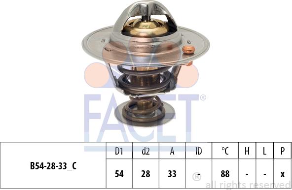 FACET 7.8870S - Termostats, Dzesēšanas šķidrums autodraugiem.lv