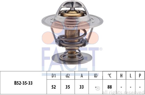 FACET 7.8394S - Termostats, Dzesēšanas šķidrums autodraugiem.lv