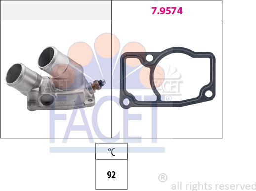 FACET 7.8345 - Termostats, Dzesēšanas šķidrums autodraugiem.lv