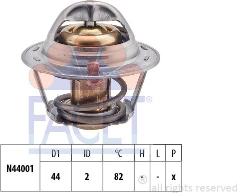 FACET 7.8338S - Termostats, Dzesēšanas šķidrums autodraugiem.lv