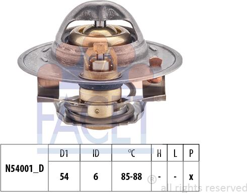 FACET 7.8378S - Termostats, Dzesēšanas šķidrums autodraugiem.lv