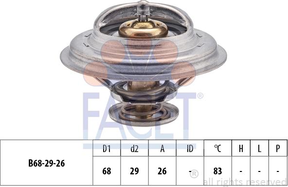 FACET 7.8377S - Termostats, Dzesēšanas šķidrums autodraugiem.lv