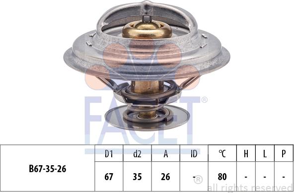 FACET 7.8254S - Termostats, Dzesēšanas šķidrums autodraugiem.lv