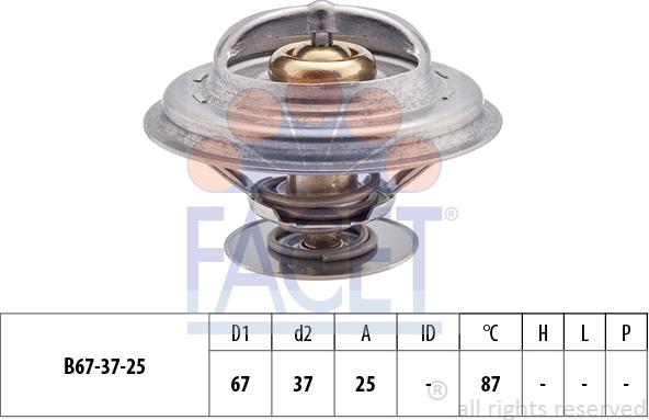 FACET 7.8256S - Termostats, Dzesēšanas šķidrums autodraugiem.lv