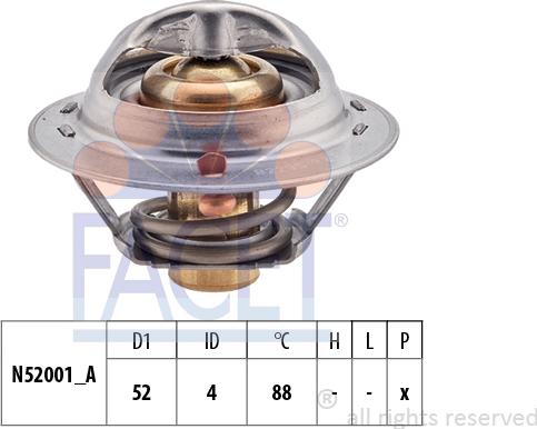 FACET 7.8232S - Termostats, Dzesēšanas šķidrums autodraugiem.lv