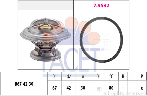 FACET 7.8271 - Termostats, Dzesēšanas šķidrums autodraugiem.lv