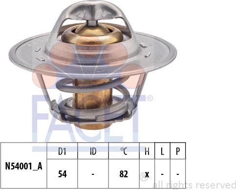 FACET 7.8273S - Termostats, Dzesēšanas šķidrums autodraugiem.lv