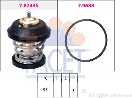 FACET 7.8743 - Termostats, Dzesēšanas šķidrums autodraugiem.lv