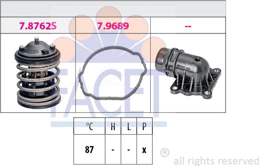 FACET 7.8763K - Termostats, Dzesēšanas šķidrums autodraugiem.lv