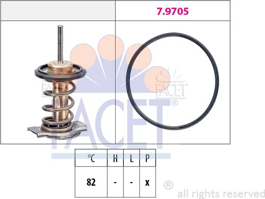 FACET 7.7951 - Termostats, Dzesēšanas šķidrums autodraugiem.lv