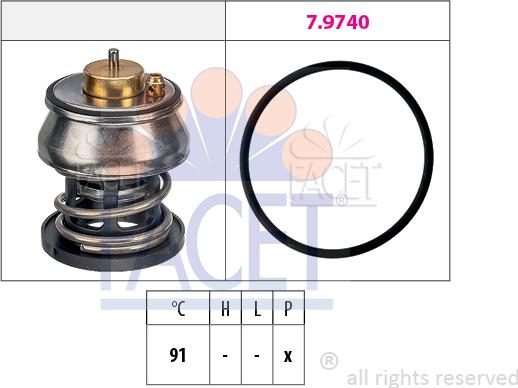 FACET 7.7977 - Termostats, Dzesēšanas šķidrums autodraugiem.lv