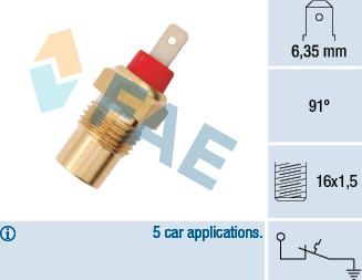 FAE 35101 - Devējs, Dzesēšanas šķidruma temperatūra autodraugiem.lv
