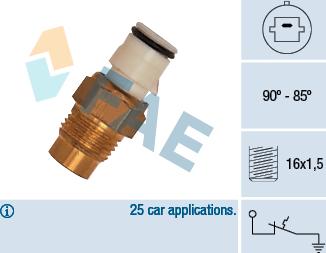 FAE 36170 - Termoslēdzis, Radiatora ventilators autodraugiem.lv