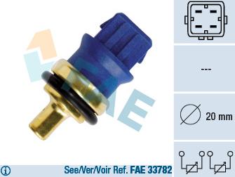 FAE 33780 - Devējs, Dzesēšanas šķidruma temperatūra autodraugiem.lv